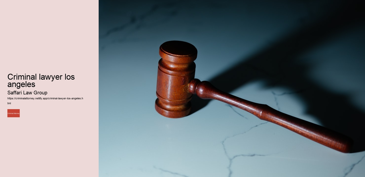 criminal lawyer los angeles